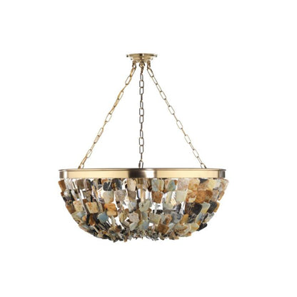 Flotsam 8-Light Pendant in Brass