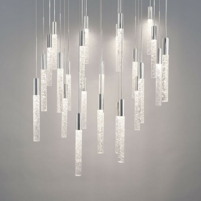 Magic 25-Light LED Pendant in Polished Nickel