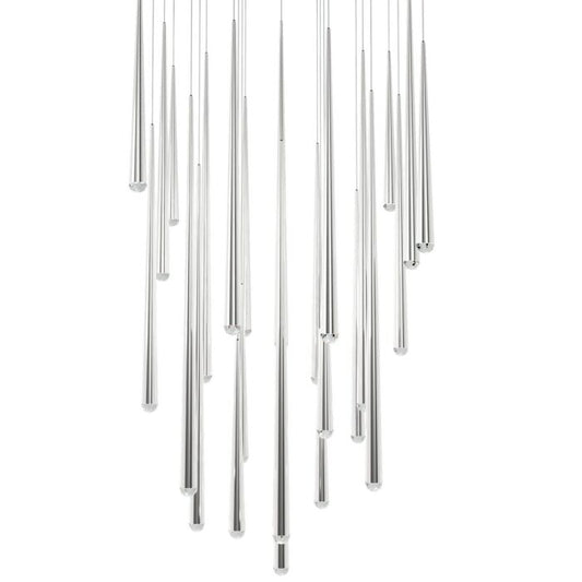 Cascade 25-Light LED Pendant in Polished Nickel