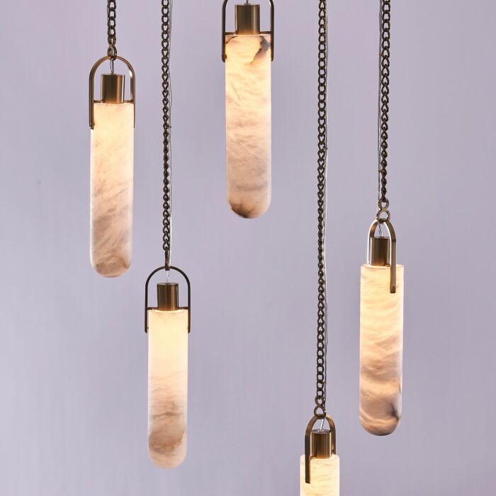 Flint LED Pendant in Winter Brass