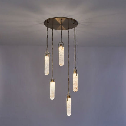 Flint LED Pendant in Winter Brass