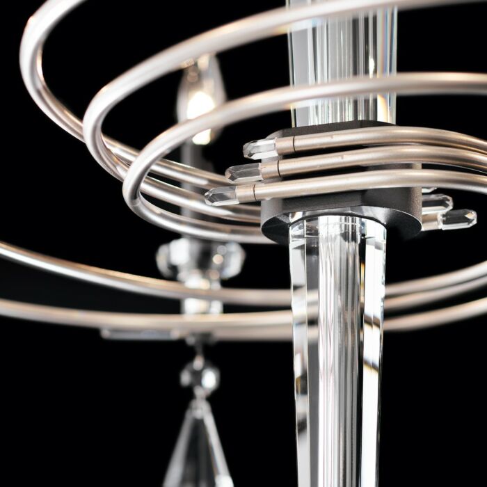 Tempest 6-Light Chandelier in Soft Silver