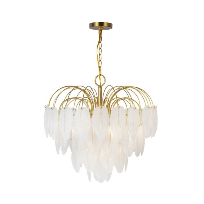 Alessia 24-Light 2Chandelier in Brushed Brass