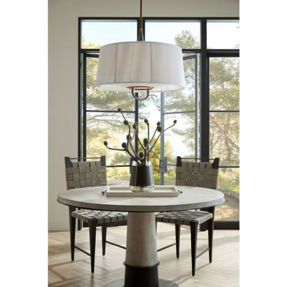 Middlebury 6-Light Pendant in Graphite with Graphite/Heritage Brass