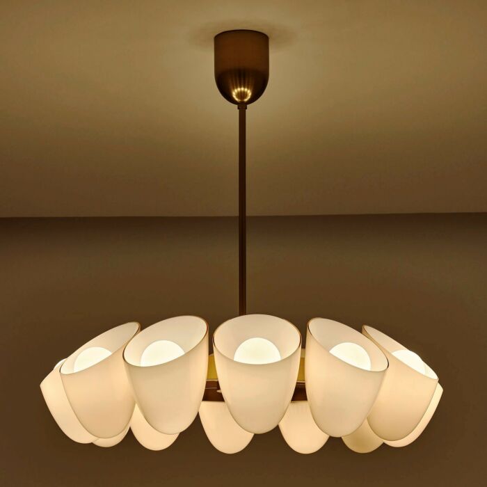 COCOON 12-Light 1Chandelier in Winter Brass