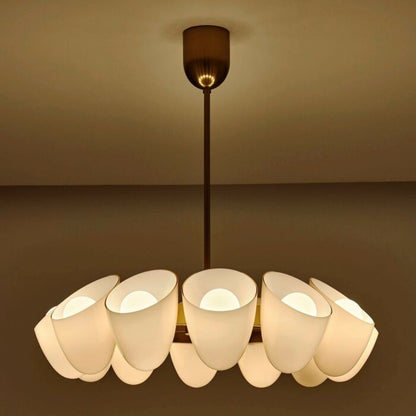 COCOON 12-Light 1Chandelier in Winter Brass