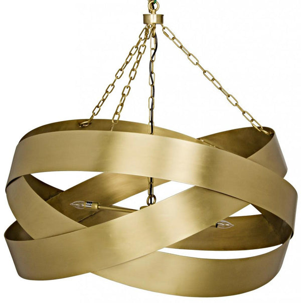 Pendant, 4-Light, Antique Brass, 38"W (LAMP517MB YUU6013GXR)