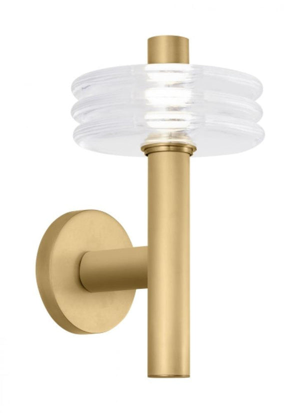 Medium Sconce, 1-Light, Natural Brass, 14.1"H (KWWS21027CNB 70PKK55)