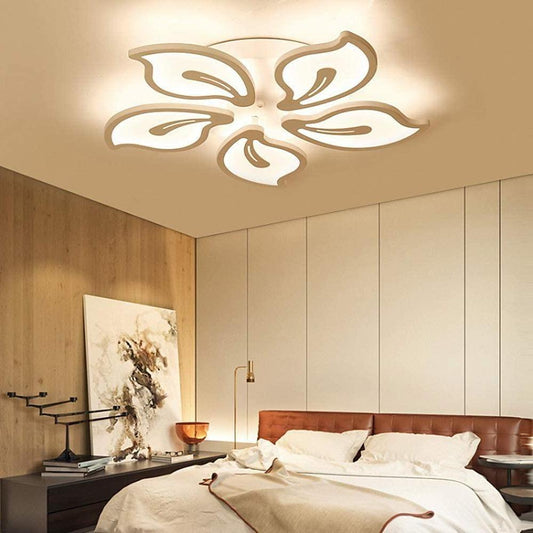 Geometric Flower Dimmable LED Modern Flush Mount Lighting Ceiling Light