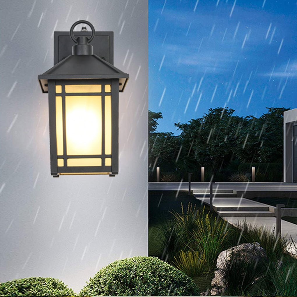 LED Outdoor Induction Exterior Wall Light Waterproof Wall Light with Light Sensing