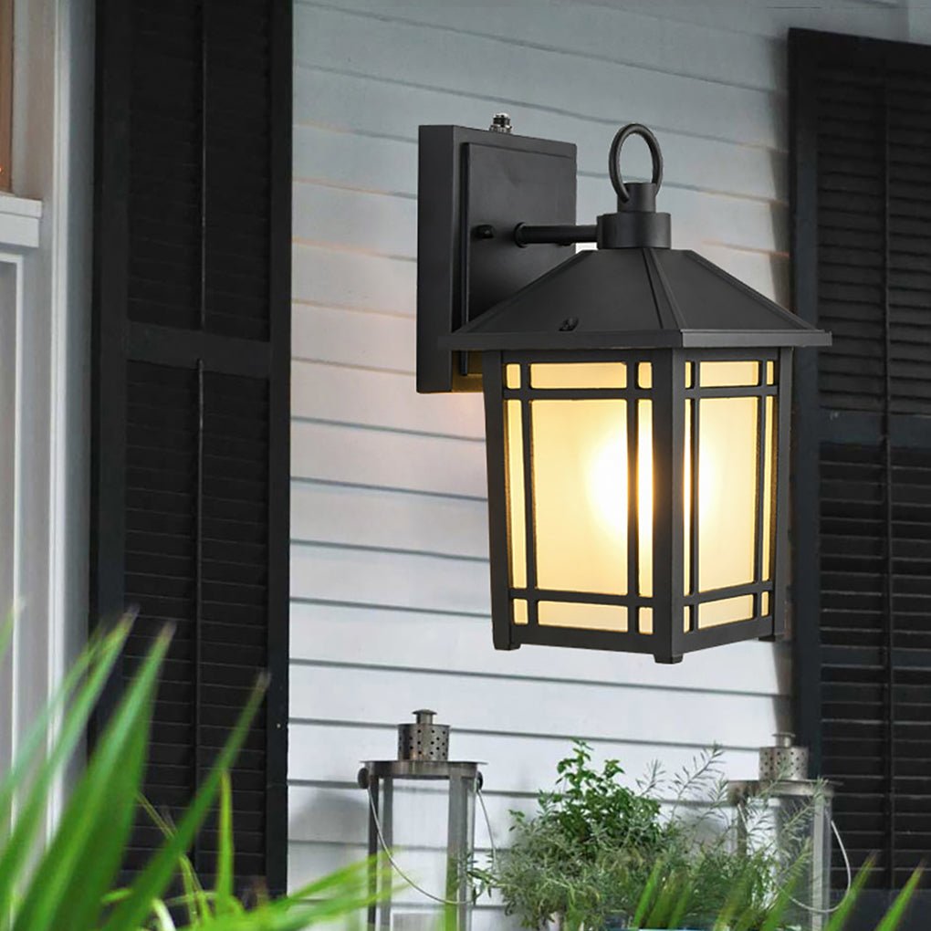 LED Outdoor Induction Exterior Wall Light Waterproof Wall Light with Light Sensing