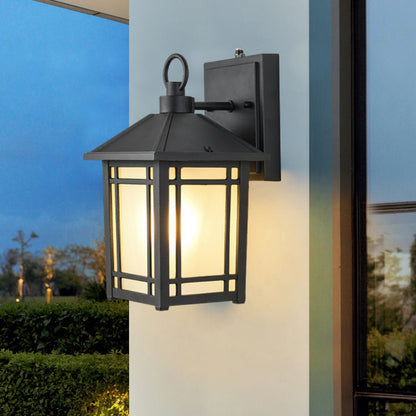 LED Outdoor Induction Exterior Wall Light Waterproof Wall Light with Light Sensing