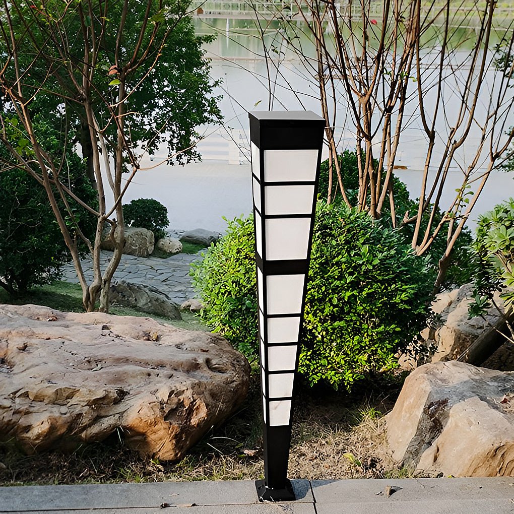 LED Outdoor Post Lights Garden Lights Outside Lights Geometric Shaped  Patio Lights