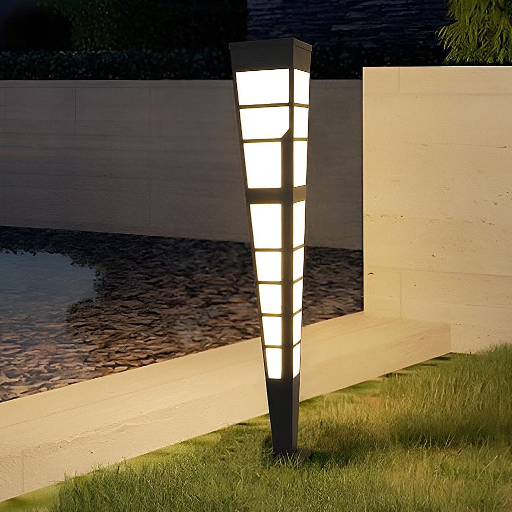 LED Outdoor Post Lights Garden Lights Outside Lights Geometric Shaped  Patio Lights