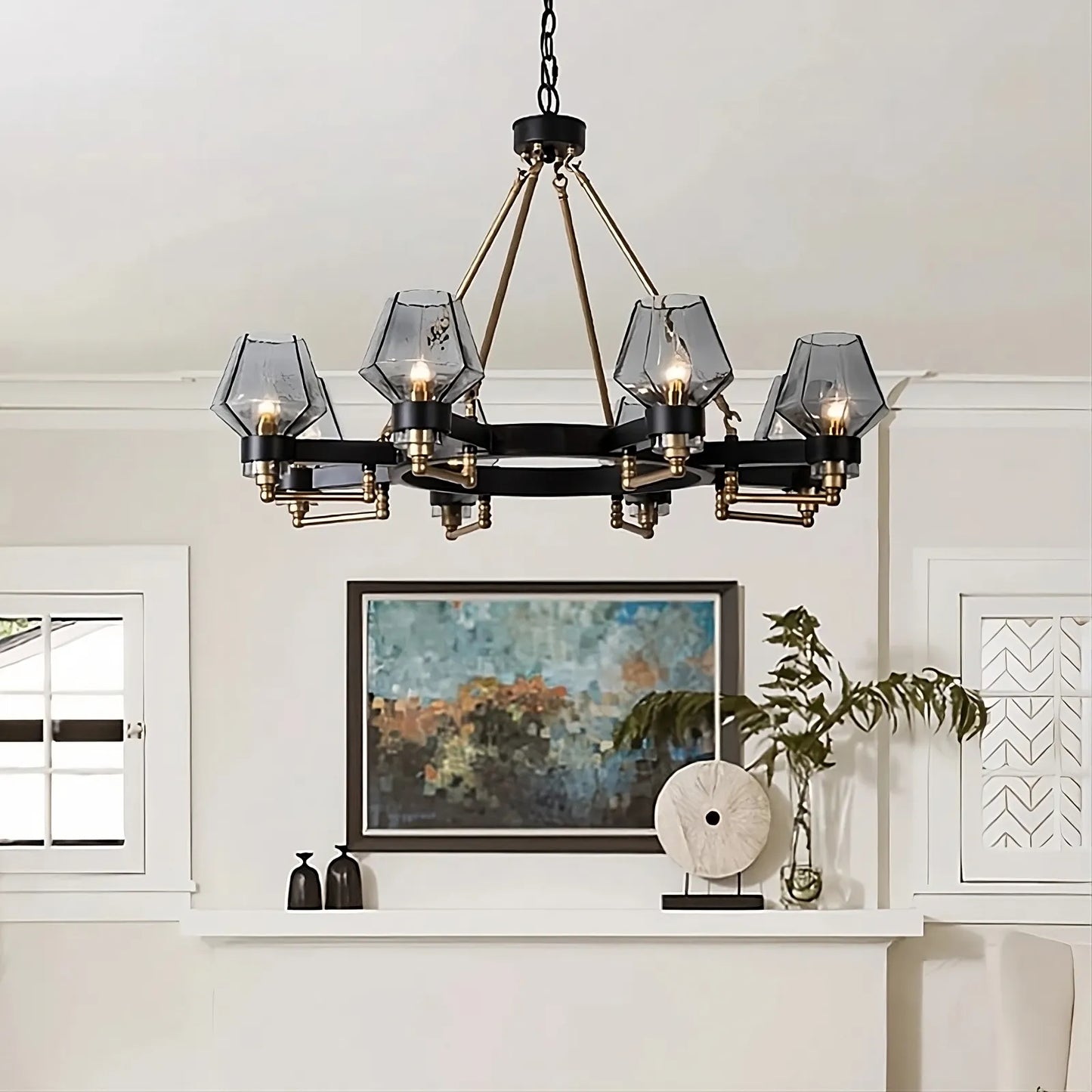 Retro American Pendant Chandelier Light Fixture