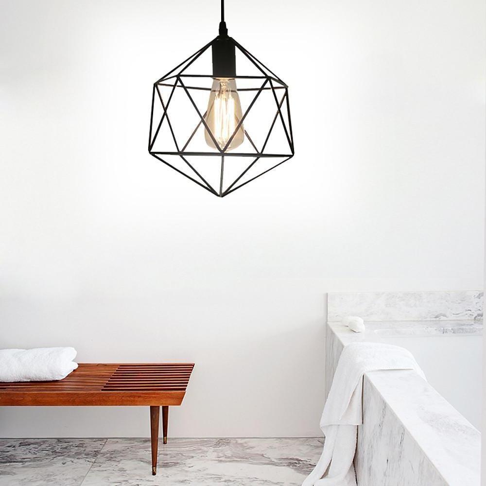 Geometric Cage LED Industrial Modern Ceiling Light Flush Mount Lighting