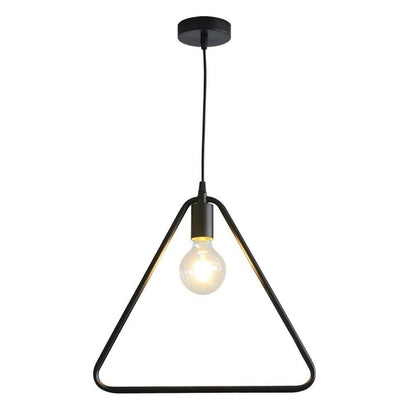 Metal Black and Gold Pendant Light Rounded Square Pendant Lighting