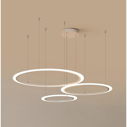 Artistic Circles LED Modern Chandeliers Hanging Ceiling Lights Pendant Light