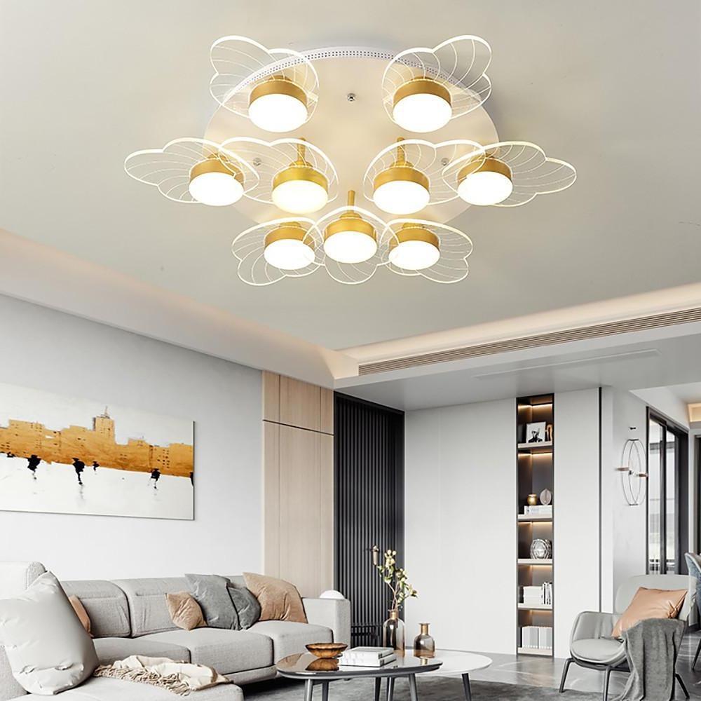 Acrylic Flower Design LED Nordic Ceiling Light Flush Mount Lighting