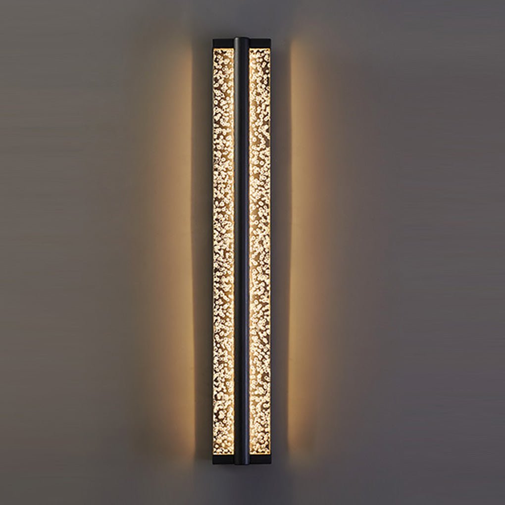 Long Strip Living Room Stairs Outdoor Aisle Stainless Steel Crystal Wall Sconces