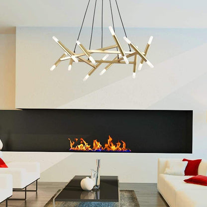 Artistic Modern Industrial Sputnik Chandelier