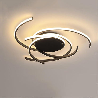 22'' Scattered Semicircle Painted Artistic Aluminum Silica Gel Flush Mount Lights Bedroom Ceiling Lights