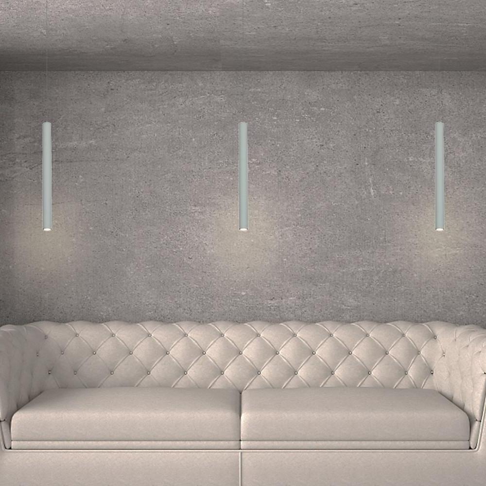 Mini Elongated Cylinder LED Contemporary Pendant Light Island Lights