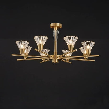 Scandinavian Style 6/8-Light Copper Pendant Ceiling Light