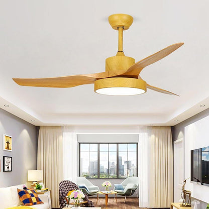 3-Blade Rustic Ceiling Fans with LED Light