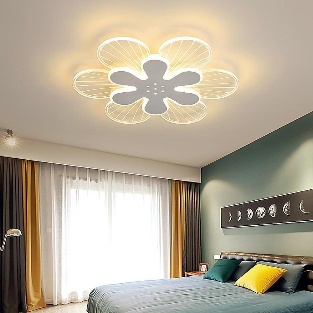 Novelty Stylish Flower LED Flush Mount Ceiling Light for Bedroom