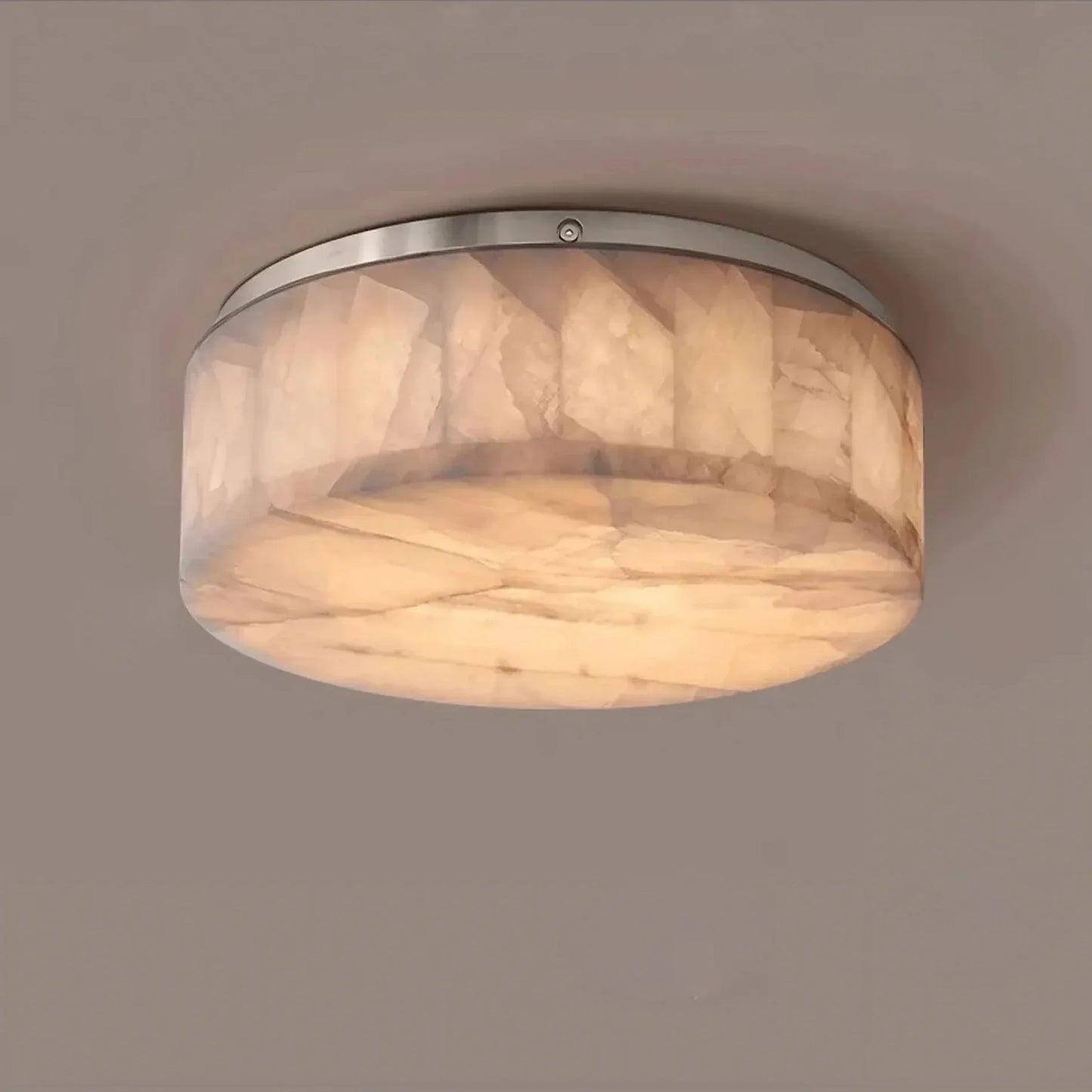 Moonshade Natural Marble Ceiling Light Fixture