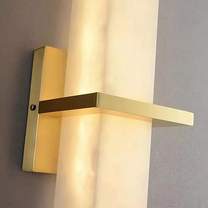 Natural Marble & Brass Wall Sconce