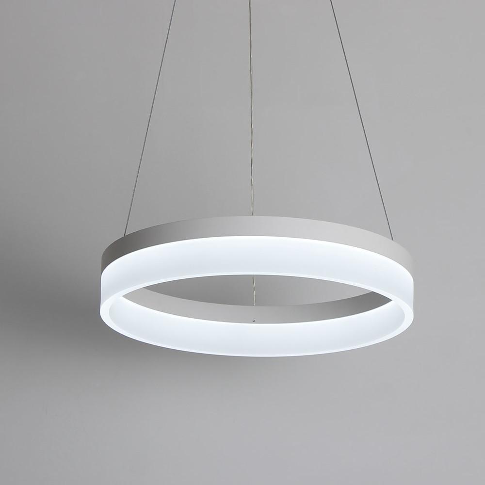 Circular Contemporary Pendant Lighting Aluminum Acrylic LED Kitchen Dining Room Lighting Ceiling Light