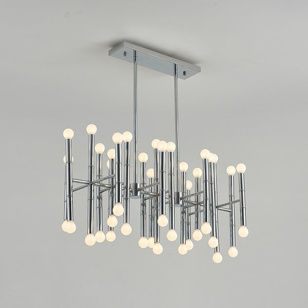 Modeen design simple style beautiful chrome 42 lights chandelier