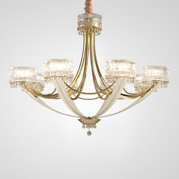 Ceenwe modern style crystal 6 lights beautiful chandelier