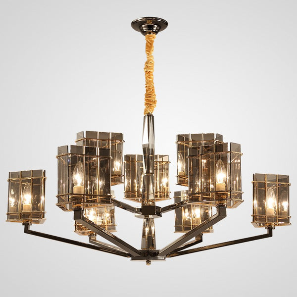 Postmodern American style design 2-Tier 8 lights beautiful chandelier