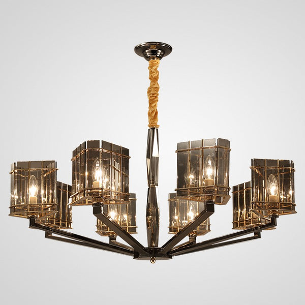 Postmodern American style design 8 lights beautiful chandelier