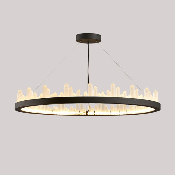 Modern style round crystal chandelier