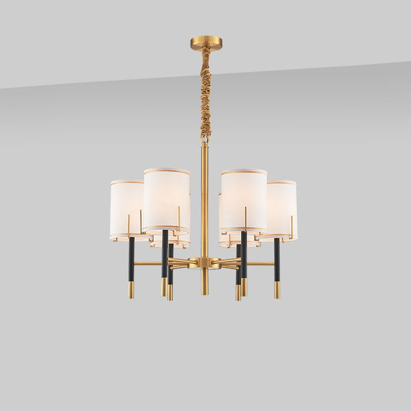 Postmodern style gold indoor 6 lights chandelier