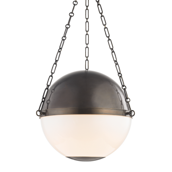 No.2 Pendant, 3-Light, Distressed Bronze, 20.5"W (MDS751-DB A5GL5)