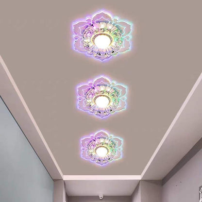 Floral Ornate LED Flush Mount Ceiling Light for Baby Kids