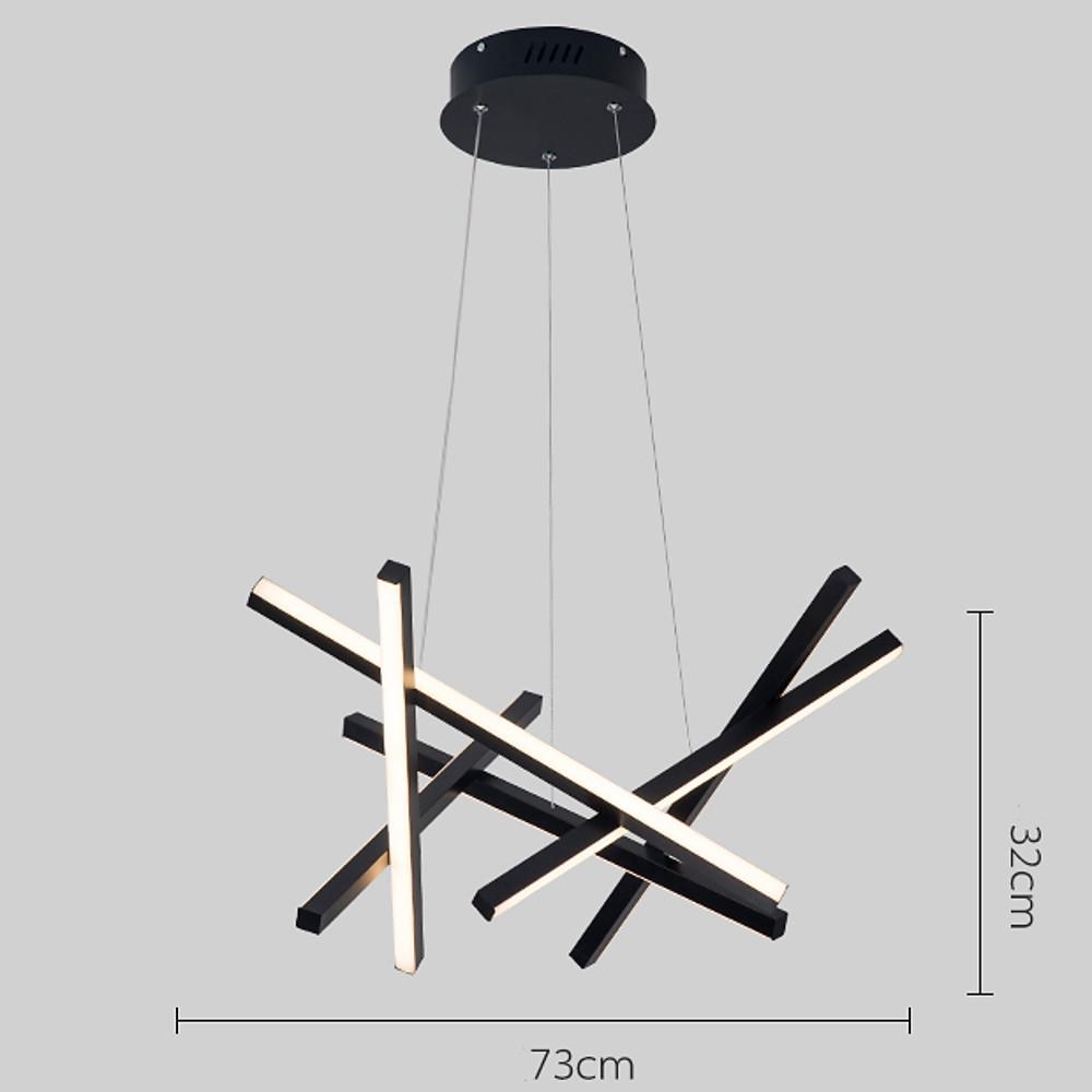 8-light Modern LED Sputnik Chandelier Stylish Island Lighting for Kitchen, Dining Room