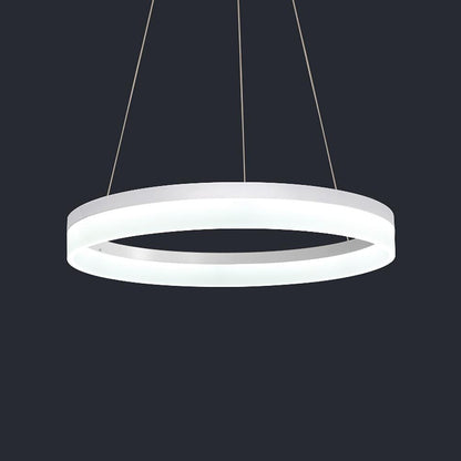 Thick Circle Modern Acrylic Pendant Lighting LED Kitchen Dining Room Lighting Ceiling Light