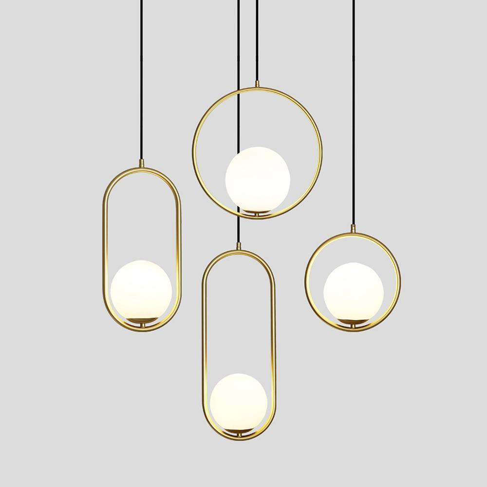 Mila Brass Droplight Pendant Swag Light