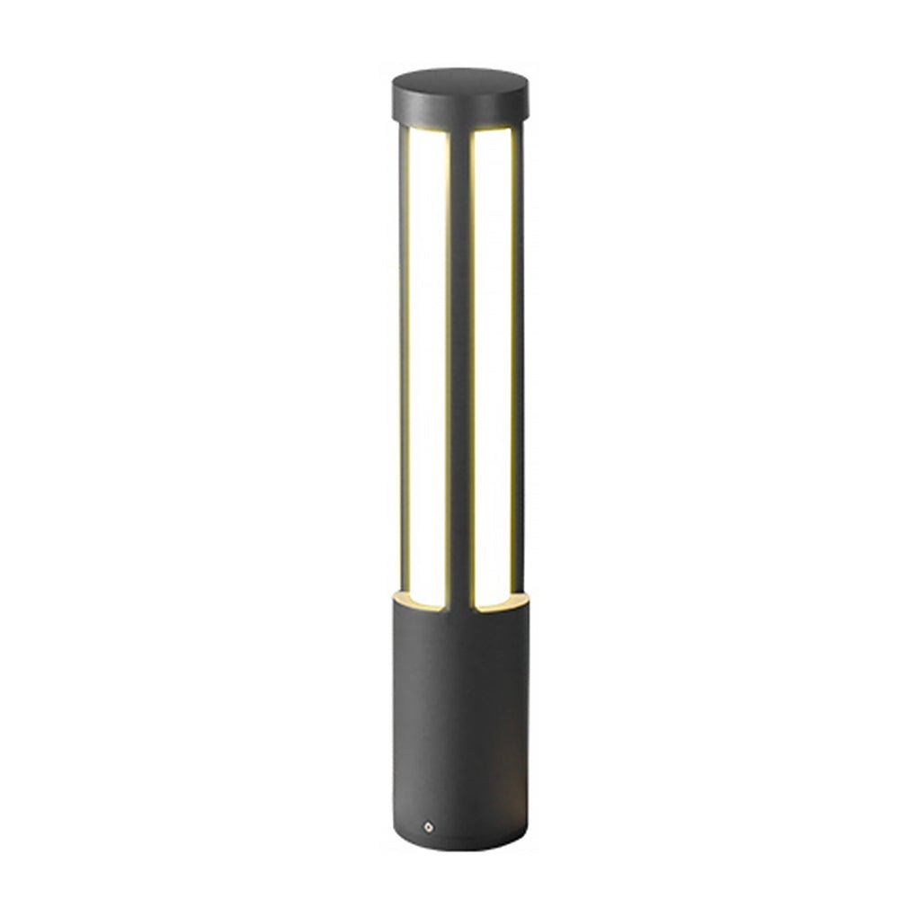 Cylinder Shaped LED Black Modern Outdoor Post Lights Pole Lamp Path Lights