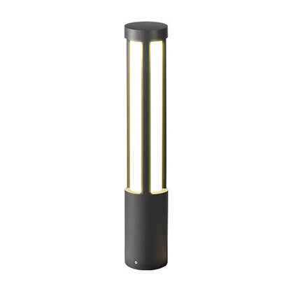 Cylinder Shaped LED Black Modern Outdoor Post Lights Pole Lamp Path Lights