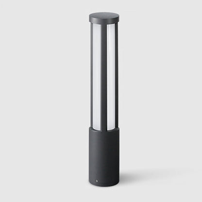 Cylinder Shaped LED Black Modern Outdoor Post Lights Pole Lamp Path Lights