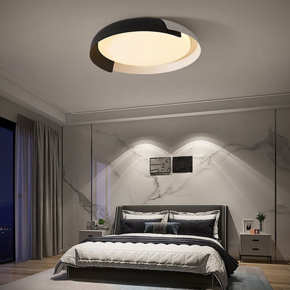 Minimalist LED Stepless Dimming Personality Round Ceiling Light for Bedroom