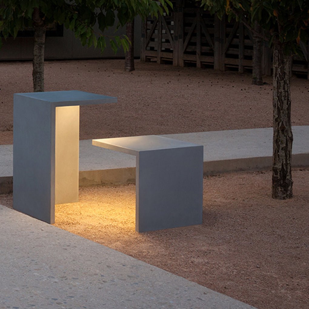 Multifunction Square Stools Table Waterproof Creative Outdoor Light