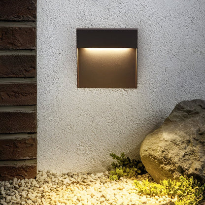 Minimalist Square Waterproof Stair Lights Step Lights Outdoor Wall Lights Stairway Sconces